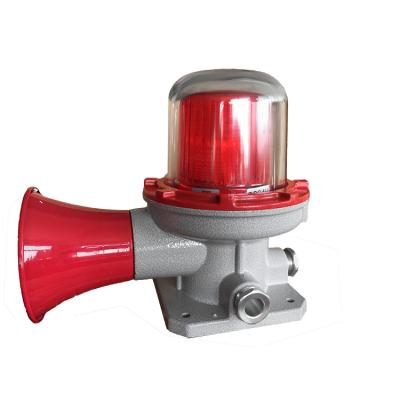 China ATEX Explosion Proof Light Alarm Siren 90db 120db180db Explosion Proof Audible and Visual Manufacture IP65 for sale