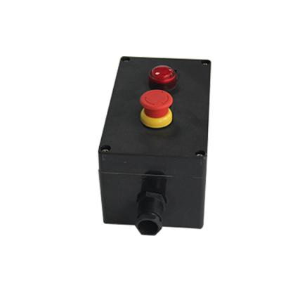 China AC380V/220V/50Hz 10A Plastic Explosion-proof Emergency Stop Button, Aluminum Alloy Control Push Button for Petroleum Chemical Industry for sale