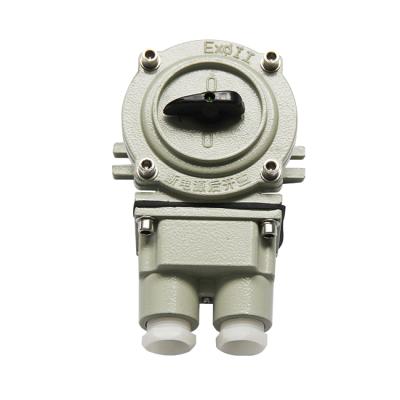 China AC380V/220V/50Hz Ex Proof Switch for Hazardous Situations, 10A Dust Proof Explosion Proof Light Switch for Industrial Emergency Off Switch for sale