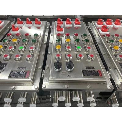 China 304 Stainless Steel Industrial Explosion Proof Distribution Box Control Station Control Panel Board for sale