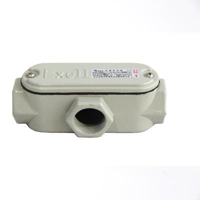 China Die Cast Aluminum Explosion Proof Junction Threading Box , Wiring Pipe Threaded Transit Box For Zone 1 2 , 21 22 Hazardous Areas for sale