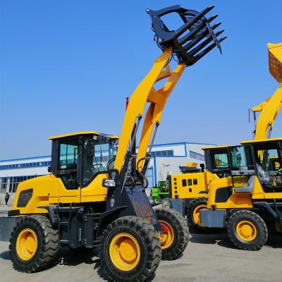 China Building Material Stores CE Approved Multifunctional Elite 2.0 Ton 4WD China Mini Loader With Grass Grapple Fork for sale