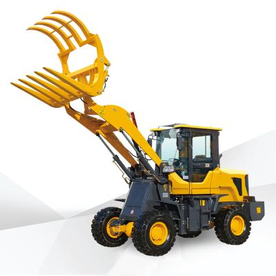 China Building Material Shops Loaders In Stock 4x4 930 Wheel Loader With Clamp Grapple 3.5m Dump Height Hay Fork Loader for sale