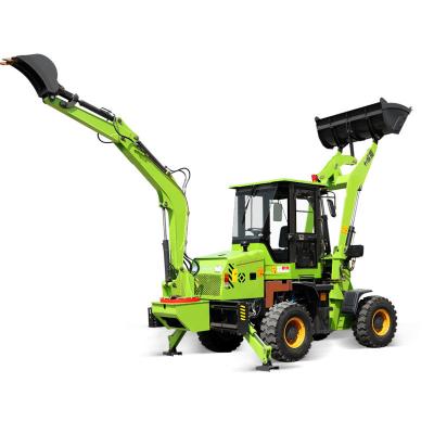 China Garment Shops 9 Ton Chinese New Backhoe Wheel Loader 92kw With Excavator for sale