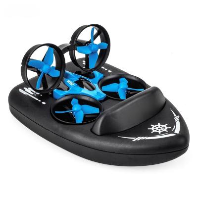 China Children's toys 3 of water in 1 water, land and air three-in-one the multifunctional quadcopter remote control boat for sale