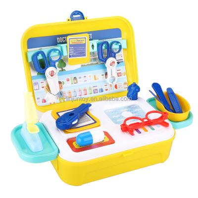 China Funny Stethoscope Children's Home Doctor Plays Set Doctor's Toy Set Medicine Educational Suitcase Simulation Home Medical EquipmentPlay Stethoscop for sale