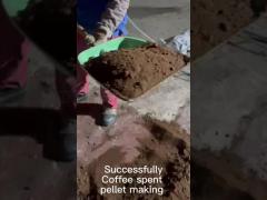 Coffee Spent Pellet Making Successfully