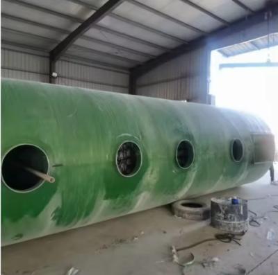 China GRP Frp Underground Tank Bio Septic Tank For Camping Sewage Treatment Plant for sale