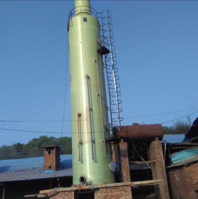 China Wet Spraying Purification FRP Tower Gas Scrubber / Desulfurization Scrubber smooth customized for sale