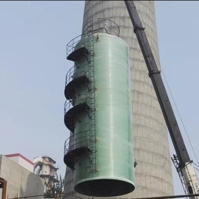 China Waste Exhaust Gas Purification desulfurization Tower Frp Flue Gas Biogas For Chemical Power Industry for sale