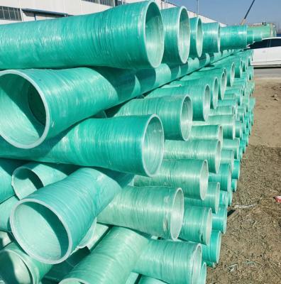 China Fiberglass Glass Fiber Reinforced Frp Plastics Mortar Pipes  Grp Pipe Sand Pipe Anti Corrosion for sale