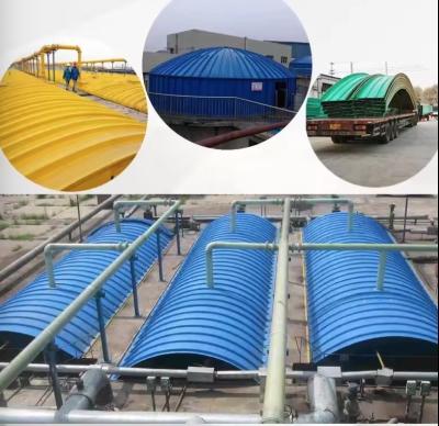 China Professional Sewage Pool Grp FRP Cover Plate Gas Collecting Hood FRP Cover for sale