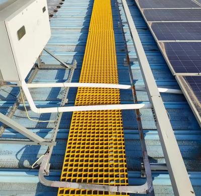 China 40*40*30mm Solardachplattenmaschen Fußgängerweg Glasfasergitter FRP-Solarweg zu verkaufen