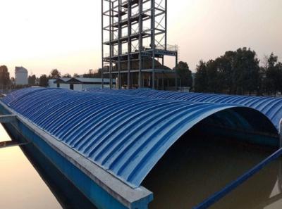 China Corrosion Resistant Long Life Frp Grp Wastewater Tank Cover For Sewage Treatment System Engineering for sale