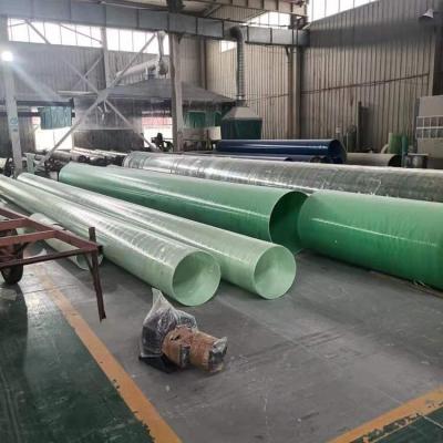 China Tubo de FRP de tratamiento de aceite con diámetro de brida impreso DN50-2000mm en venta