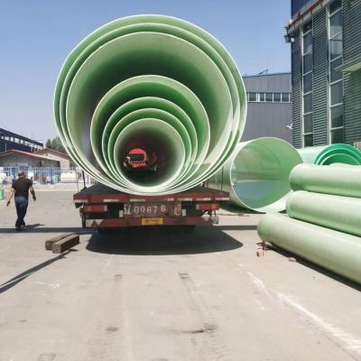 China Tubo de fibra de vidro reforçado com flange impressa para gama de diâmetro DN50-2000mm em alta demanda à venda