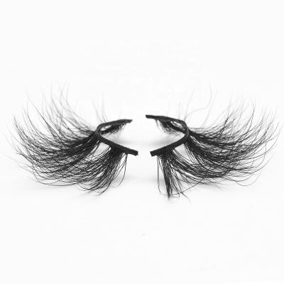 China Long Natural Eyelash Vendor Customized Boxes 25mm Mink Eyelash Bulk 25mm 3D 5D Mink Eyelash for sale