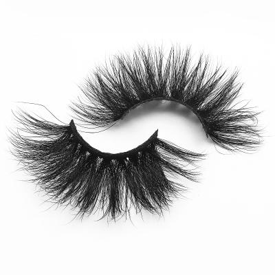 China Hot Sale Natural Long 5d Super Long 25mm Lashes Cruelty Free 100% Real Mink Eyelashes for sale