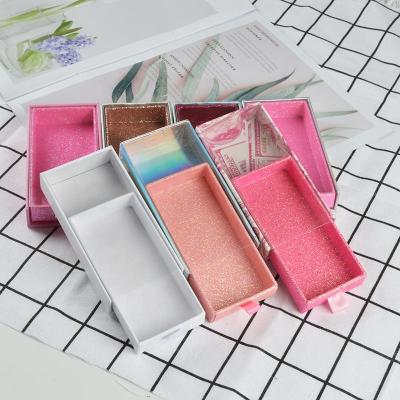 China Wholesale Eyelash Tray False Eye Lash Cases Lash Box Empty Eyelash Packaging boxes rectangle for sale