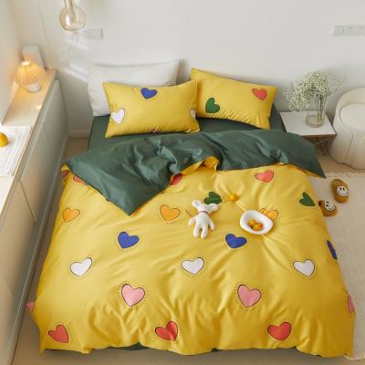 China Antistatic Sheet 60s Long-staple Cotton Bedding Luxury Set Digital Printing King Size Comforter Sets Bed Sheets for sale