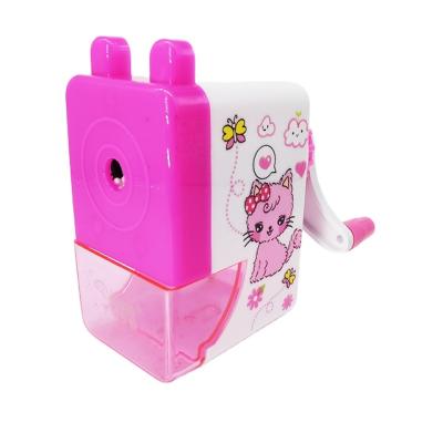 China school desk my world cartoon manual pencil sharpener for school office supplies and for sale