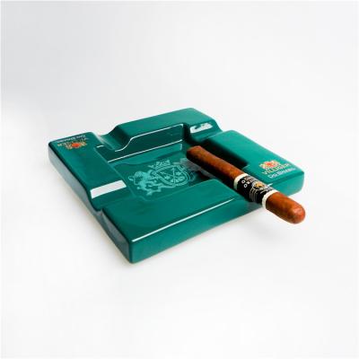 China Handmade Custom Logo Ceramic Portable Cigarette Pocket Cigar Windproof Ashtray for sale