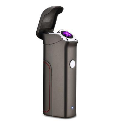 China Portable Zinc Alloy Rechargeable Battery Arc Cigarette Lighter With Removable Battery for sale