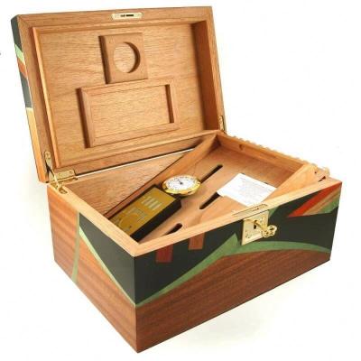 China Fashionable Cigar Box Limited Edition 120 Wooden Cigar Humidor Cabinet for sale