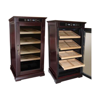 China Fashionable High Swivel High Quality Mirror Cabinet Luxury Electric Cigar Humidors for sale