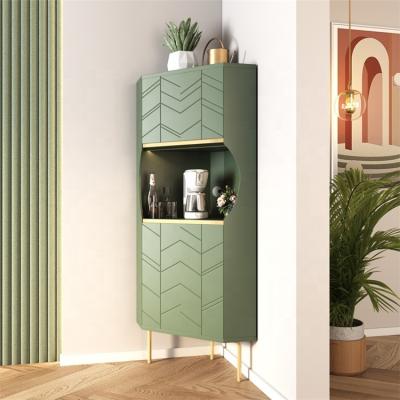 China 2021 Multifunctional Fashionable Multifunctional Locker Living Room Hallway Storage Cabinet With LED Corner Cabinet for sale