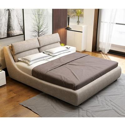 China (Size)Adjustable Canvas Bed With Storage Luxury Pneumatic Fabric Soft Bed Framed Room Furniture Bed Set for sale