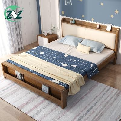 China (Other) Sleeping Room Furniture Bed Combination Adjustable Guest Bed With Drawers Shelf Wooden Bunk Bed for sale