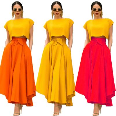 China LY5072 breathable 2020 autumn pure color casual skirt for sale