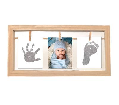 China Other Baby Hand and Footprint Kit, Inkless Handprint Baby Prints and Paw Print New Baby Gifts Newborn Girl Boy Dog Photo Frame Feet for sale