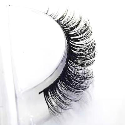 China Natural Eyelashes 2022 Silk Synthetic Natural Eyelashes D+ D+ D Loop Russian Strip Eyelashes for sale