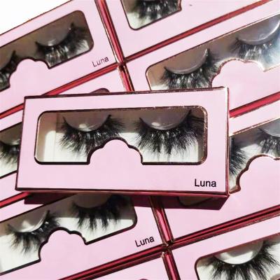 China Custom Cruelty 3d Mink Eyelashes Private Label Eyelash Box Eyelash Packaging Full Volume Cruelty Free Wholesale Pink for sale