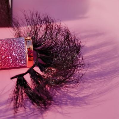 China Full Volume 25mm Natural Lashes 3d Mink Eyelashes Mink Eyelashes Vendor Wholesale Mink Eyelash Fluffy Custom Label Private Label for sale