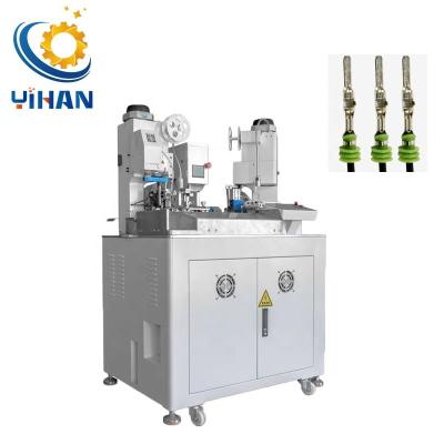 China YH-ST02S Volledig automatische dubbelkopdraadkabel waterdicht afdichtingsstuk stekker invoegterminal krimpmachine Te koop