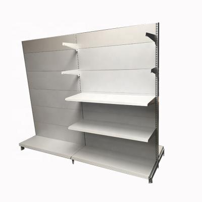 Китай Single / Double Side Metal Display Shop Racks Double Rack Retail Shelves For Storing Goods продается