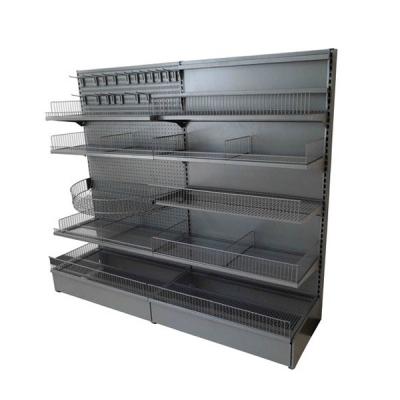 Китай Factory Single / Double Side Wholesale Gondola Store Storage Racks Super Market Metal Display Stand продается