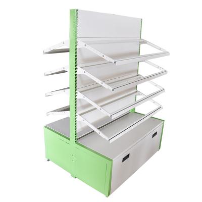 China Single/double side grocery store goods burying vendor wall display rack the supermarket shelf gondola for sale