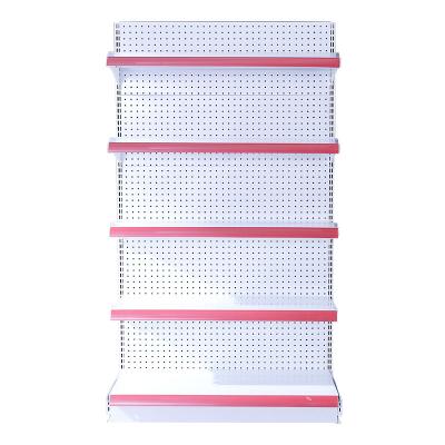 Китай Single/Double Side Goods Rack Gondolas Supermarket Shelves Metal Cosmetic Display Stands продается