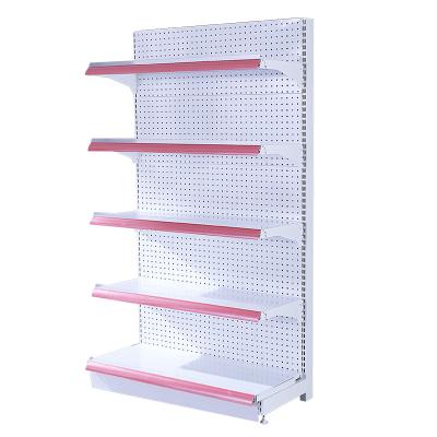 중국 Single / Double Side Gondola Shelf Rack Commercial Metal Boutique Display Stand For Supermarket 판매용