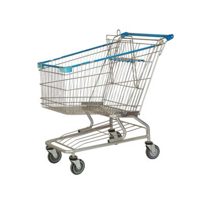 China Anti-rust Colorful Metal Children Kids Coin Shopping Cart 80 L Shopping Carts For Retail Store for sale