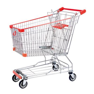 Κίνα Used rustproof metal supermarket shopping trolley the vending wheel retail shopping cart for sale προς πώληση