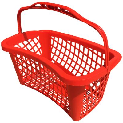 China Eco-friendly Lightweight Plastic Supermarket Mini Shopping Grocery Basket Baskets For Stores à venda