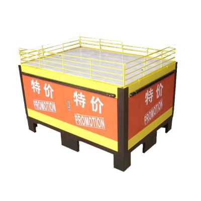 China 1)Supermarket 2)High Quality Stores Supermarket Exhibition Counter Wire Products Promotion Table Display for sale