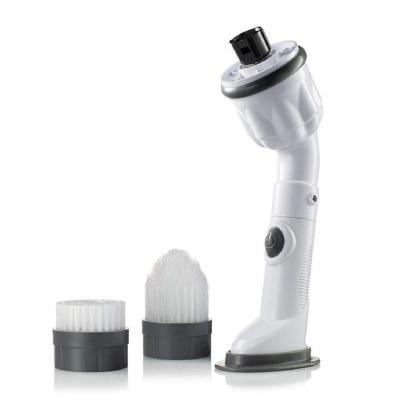 China Power Mini Spin Scrubber Cleaner For Handheld Stored Cleaning With 2 Brush Heads for sale