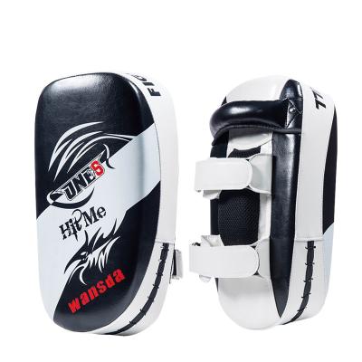 China Custom Muttahida Majlis-e-Amal Logo Kick Pad Gloves Thai Boxing Kicking and Leg Pads Punching Target WSD-3006X for sale