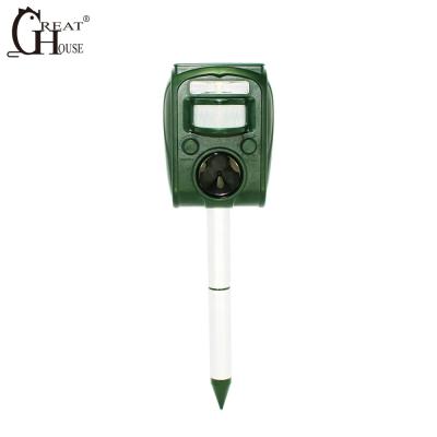 China GH-501 Sustainable Cat Solar Powered Battery Operated Ultrasonic Repeller for sale